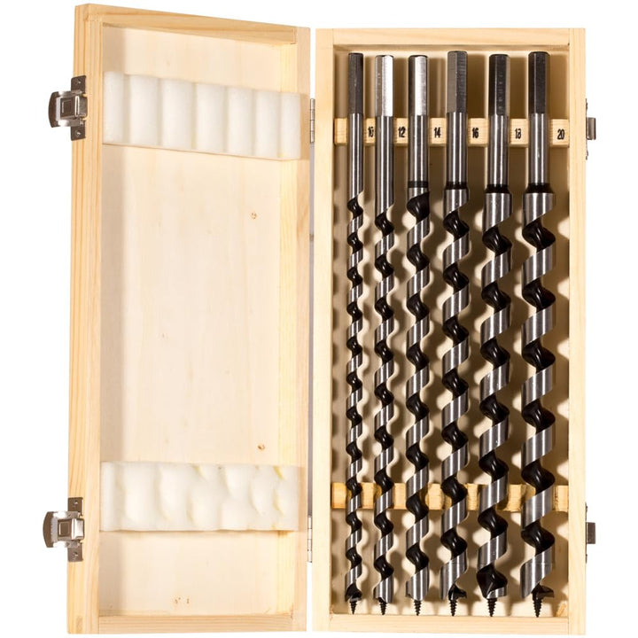 fischer Schlangenbohrer Set, 10 - 20 mm Durchmesser, Aufsätze für Bohrmaschinen, Bohrerset mit versc