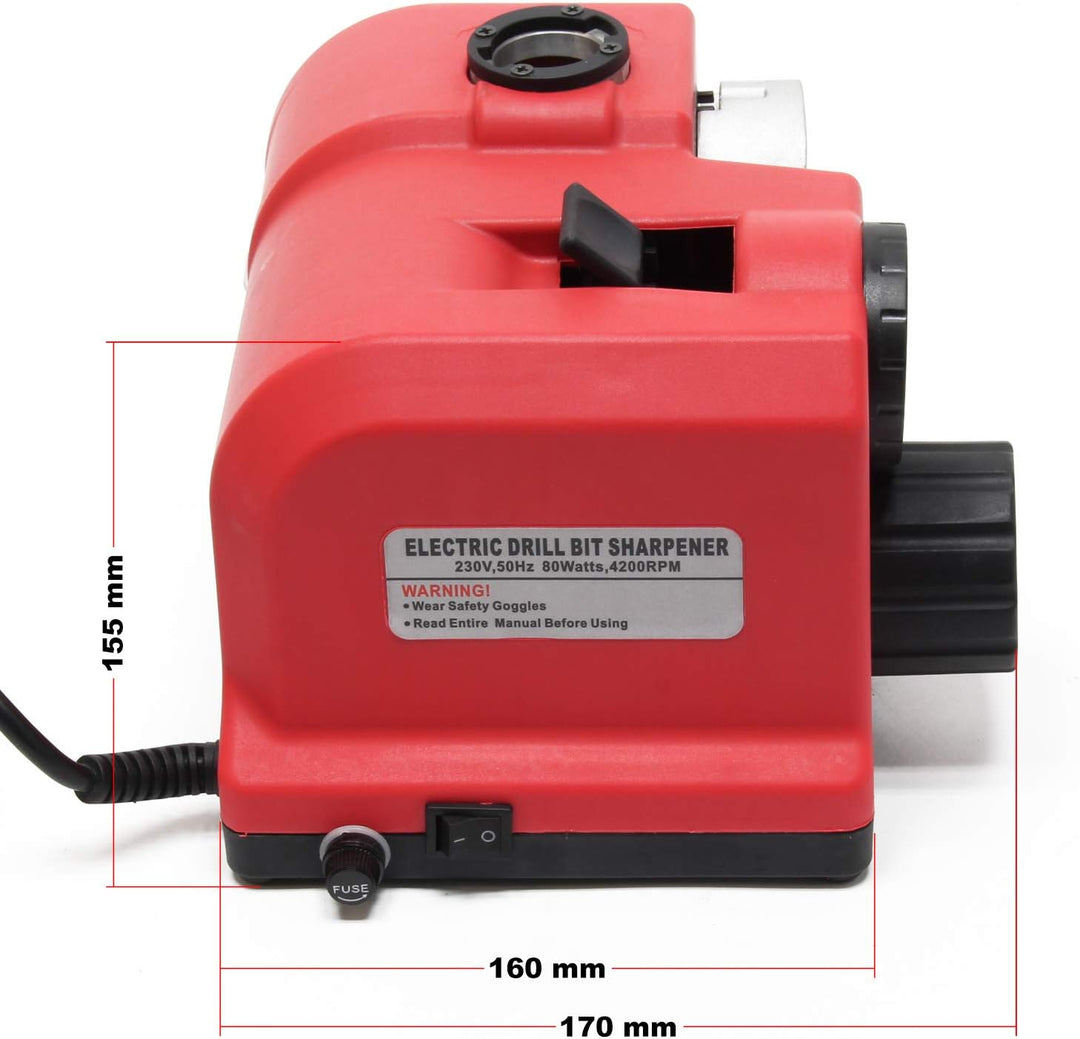 Schleifgerät für Bohrer 3-13mm Bohrerschleifgerät 4200U/min mit 80W Metall-Bohrer schärfen