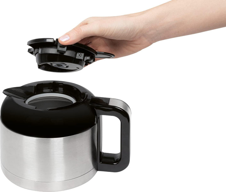 Bomann KA 6037 CB Thermo-Kaffeeautomat für 8–10 Tassen Kaffee, Edelstahl-Thermokanne (doppelwandig)