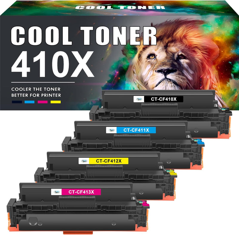 Cool Toner Kompatibel Tonerkartusche als Ersatz für HP 410A 410X CF410X M477fdw Toner Color Laserjet
