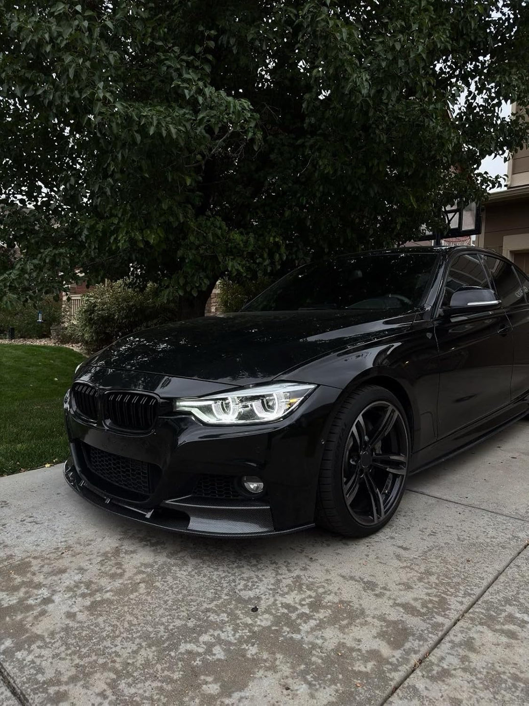 Passend für 3er F30 F31 Schwarz Glanz Kühler- Sport- Front- Doppel- Rippen- Grill Links Rechts 2011-