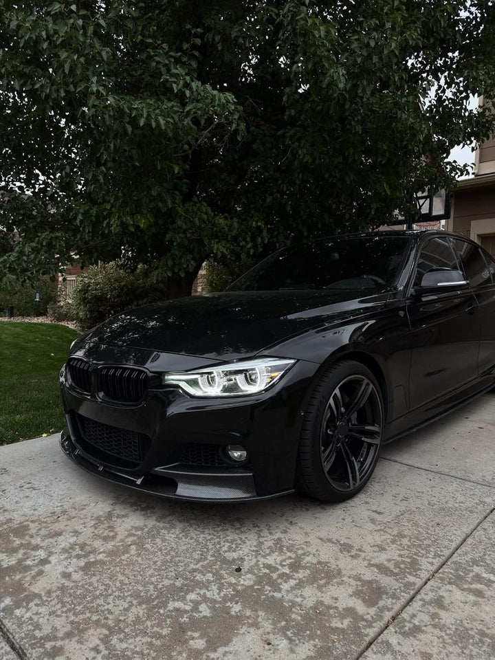 Passend für 3er F30 F31 Schwarz Glanz Kühler- Sport- Front- Doppel- Rippen- Grill Links Rechts 2011-