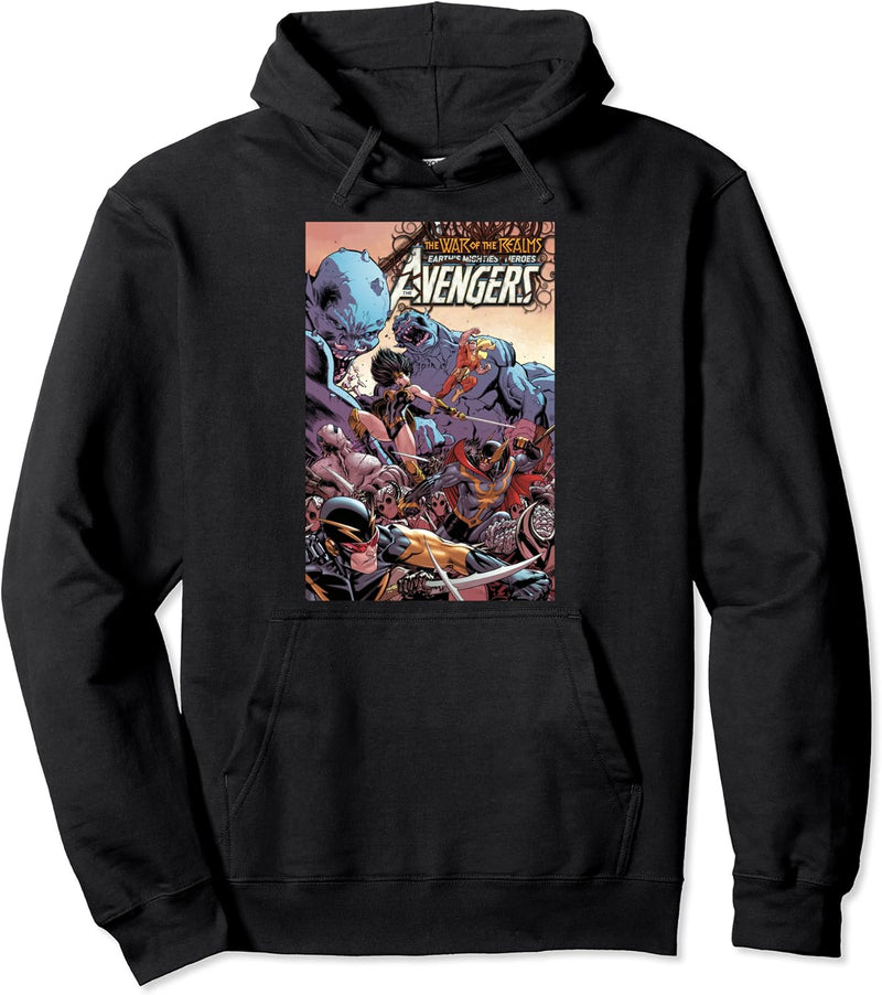 Marvel War Of The Realms Avengers Comic Cover Pullover Hoodie