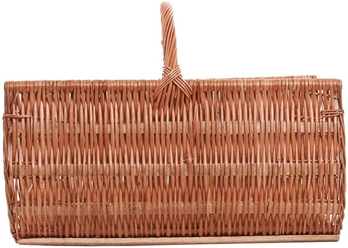 Weidenkorb für Kaminholz, oval, 60 x 48 cm, Höhe: 35/48 cm, Natur) 60x48 H: 35/48 Natur, 60x48 H: 35