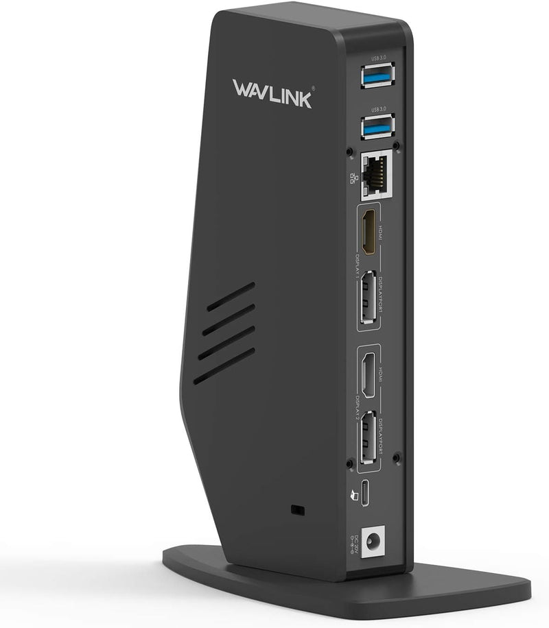 WAVLINK USB C Dual 4K-Notebook-Dockingstation mit 65W Stromversorgung für Notebooks Unterstützt Disp