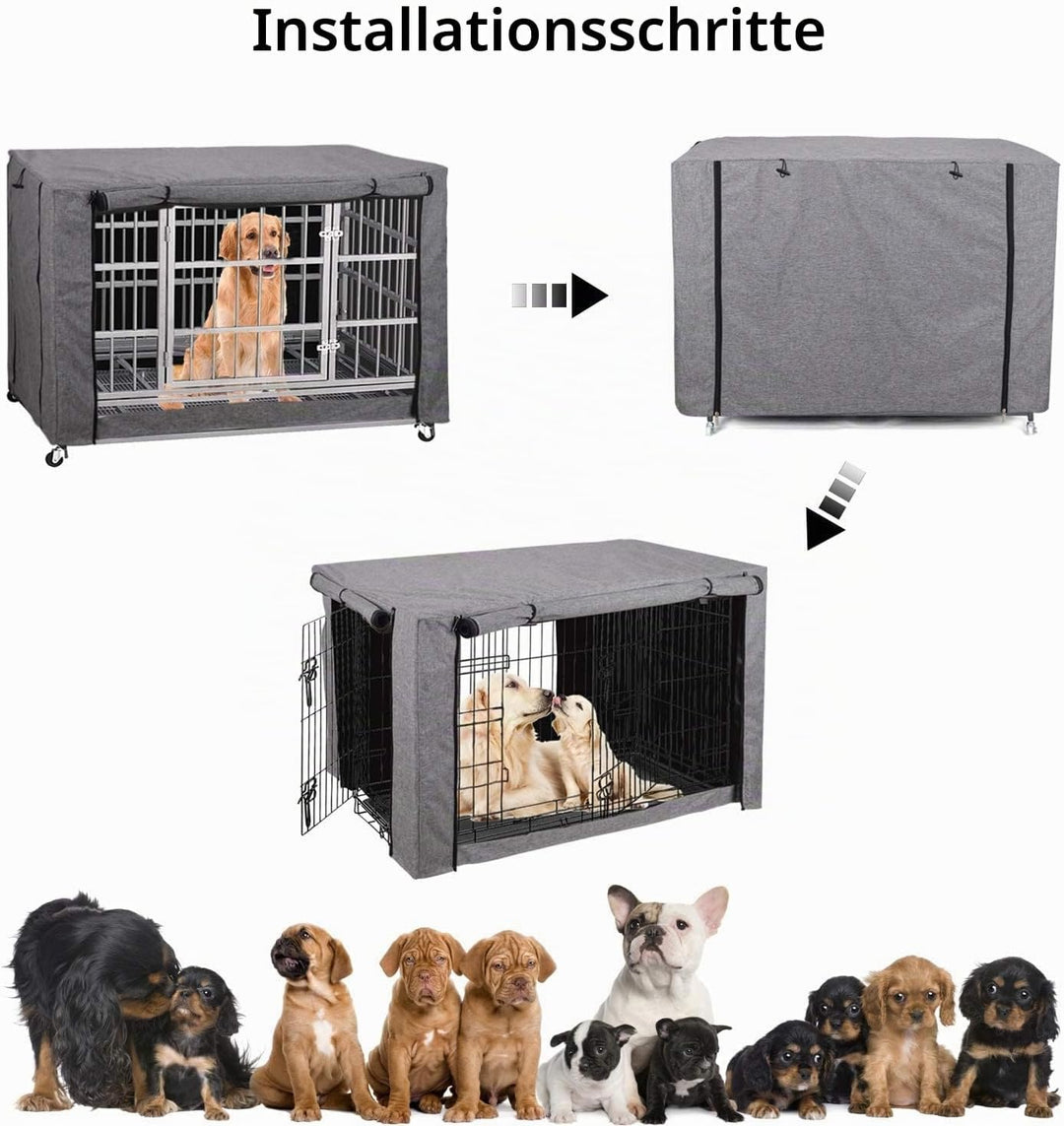 chengsan Hundekäfigabdeckung, Hundekaefig Abdeckung, Hundebox Abdeckung, langlebig, Winddicht, Abdec