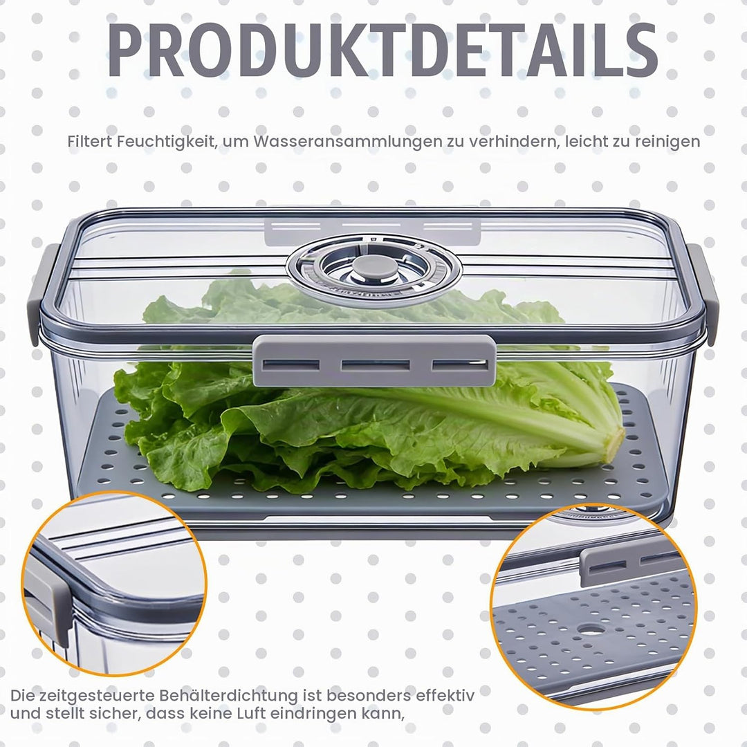BAIFULAI Brotkasten Brotbox, Brot Aufbewahrungsbox, lebensmittelechtes PET-Material, Zeitaufzeichnun