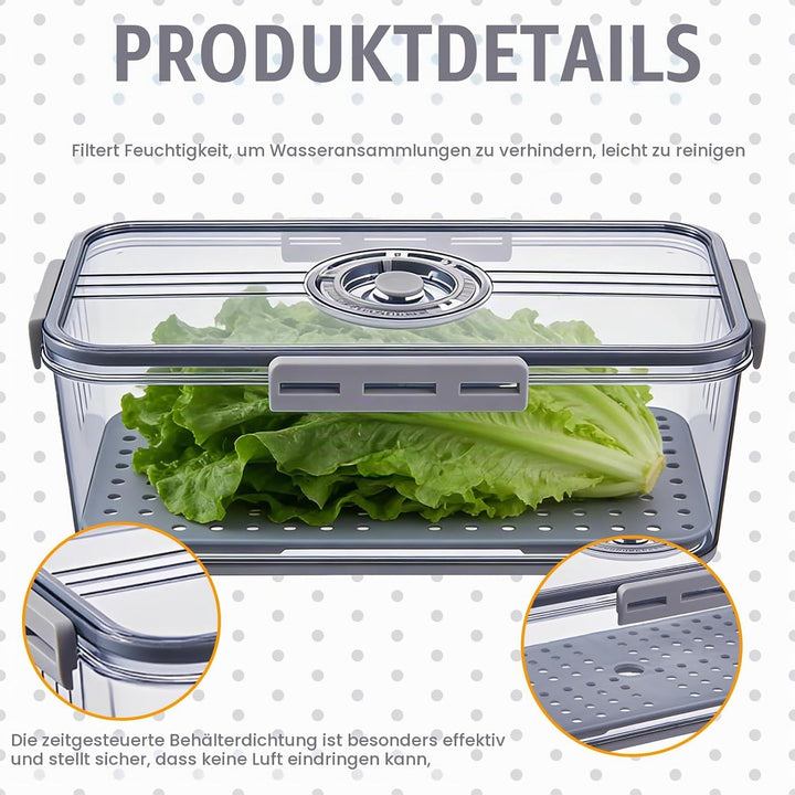 BAIFULAI Brotkasten Brotbox, Brot Aufbewahrungsbox, lebensmittelechtes PET-Material, Zeitaufzeichnun