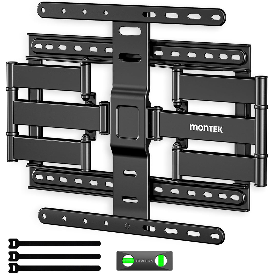 monTEK 1.1" Ultra Slim TV Wandhalterung für 37–75 Zoll Fernseher, Schwerlast Wandhalterung Fernseher
