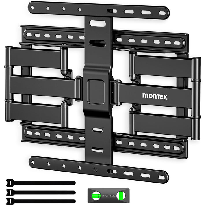 monTEK 1.1" Ultra Slim TV Wandhalterung für 37–75 Zoll Fernseher, Schwerlast Wandhalterung Fernseher
