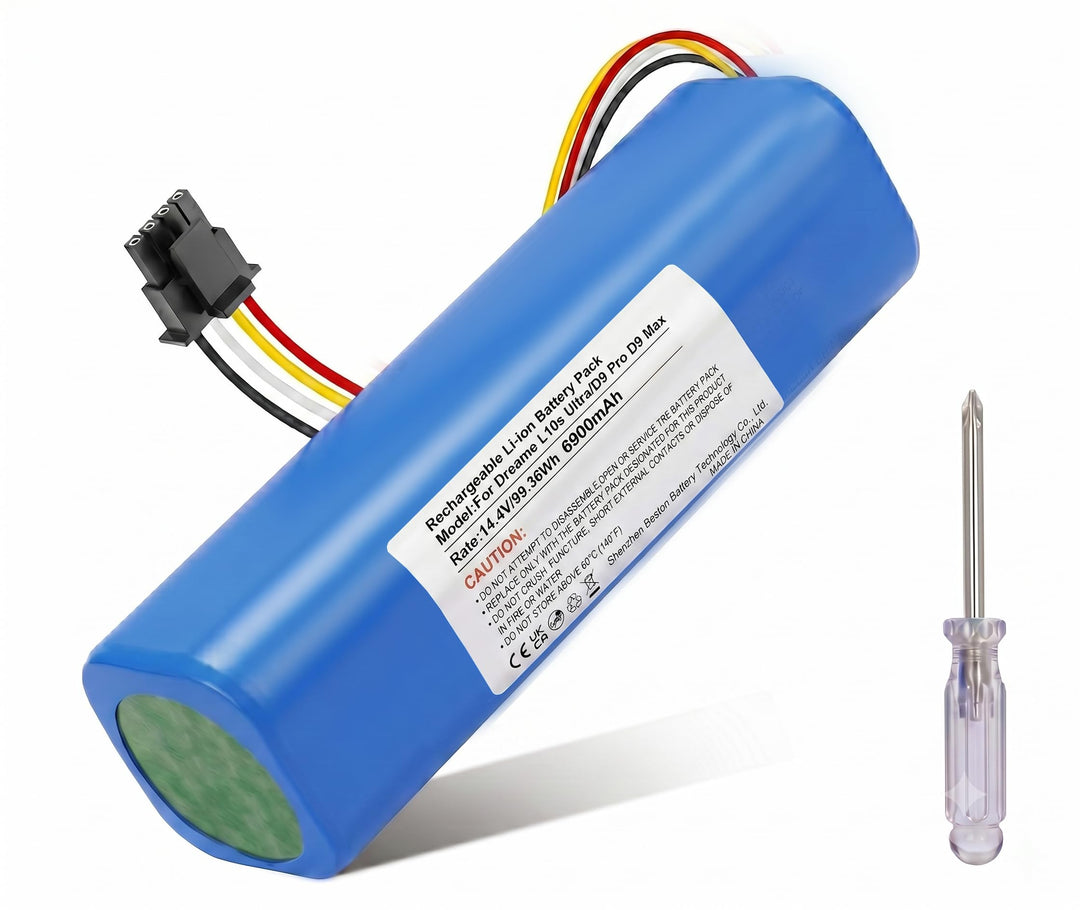 14,4V 6900mAh Akku für Dreame L10s Ultra,D9 Pro D9 Max,D10/D10 Plus/D10s/L10/ L10s/Z10 Pro Roboter S
