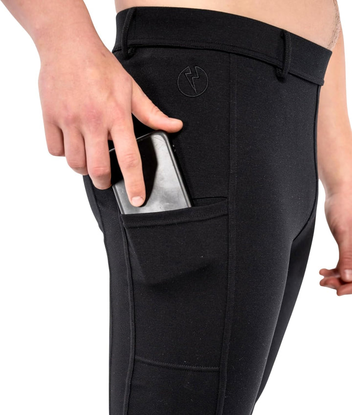 Kapow Meggings für Herren 'Supreme Range': Deluxe Kompressionsleggings mit Taschen für Streetstyle,