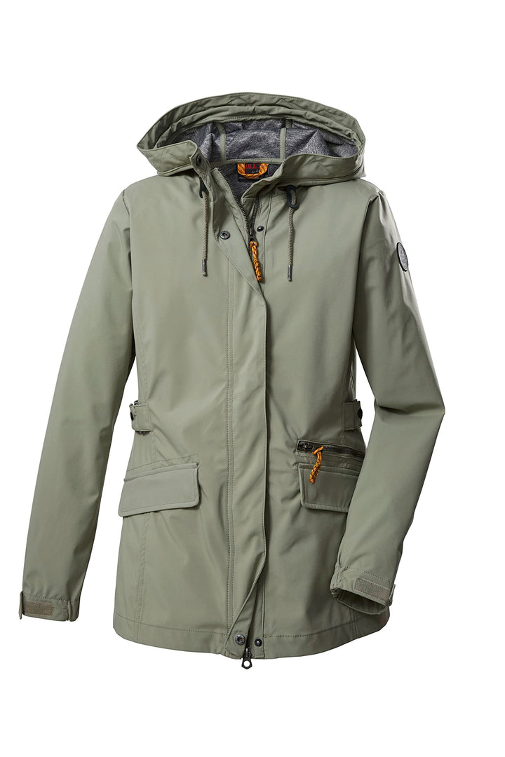 G.I.G.A. DX Damen Gs 96 Wmn Sftshll Jckt Softshelljacke/Outdoorjacke mit Kapuze 44 helloliv, 44 hell