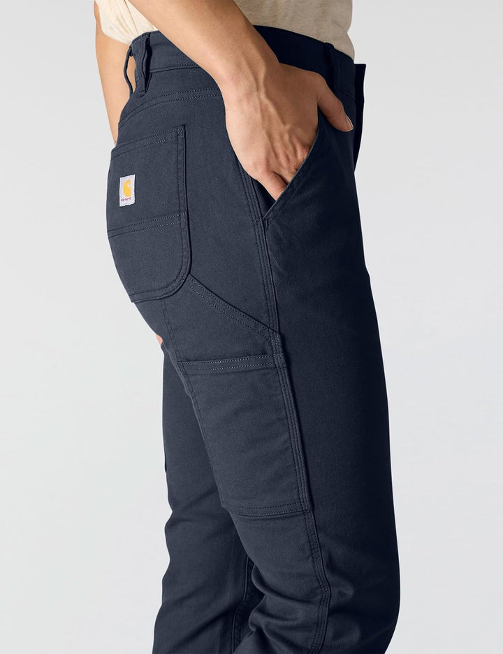 Carhartt Damen The Essential Canvas Pant Arbeitshose 44 Marineblau/Mosaikfliese, 44 Marineblau/Mosai