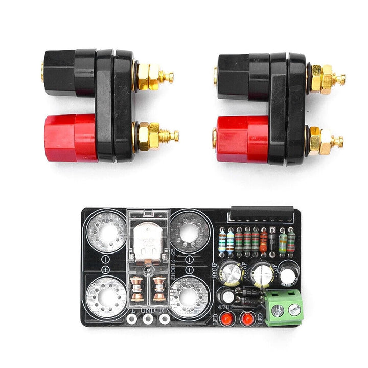 ZEZEFUFU AC 12V-24V Lautsprecherschutzplatine UPC1237 direkt auf dem Gehäuse montiert, zuverlässige