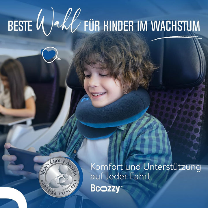BCOZZY Kinnstützendes Reisekissen Für Kinder für 8-12 Jahre, Verhindert DASS Der Kopf Nach Vorne Fäl