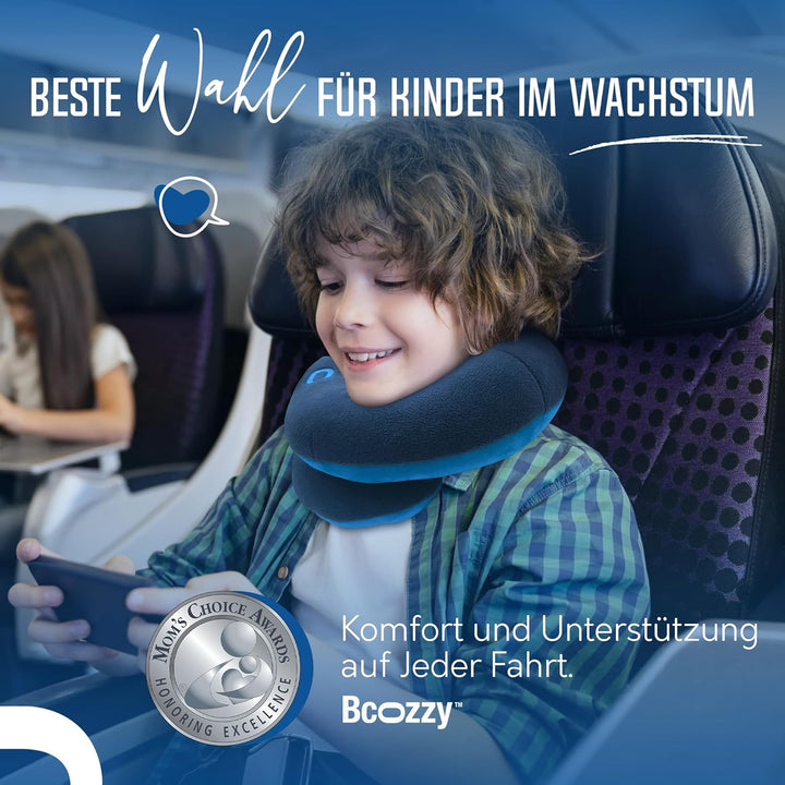 BCOZZY Kinnstützendes Reisekissen Für Kinder für 8-12 Jahre, Verhindert DASS Der Kopf Nach Vorne Fäl