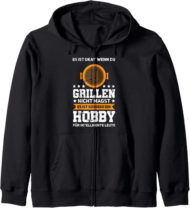 Grillen Bier BBQ Kapuzenjacke