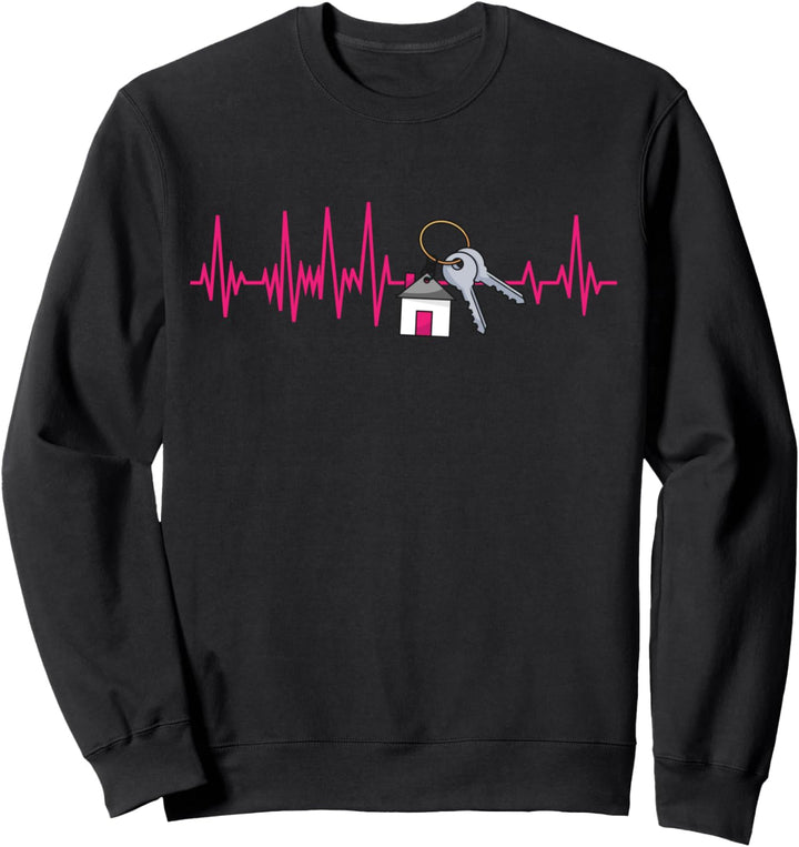 Bauherrin Herzschlag Frauen Hausbau Eigenheim Bauherren Sweatshirt