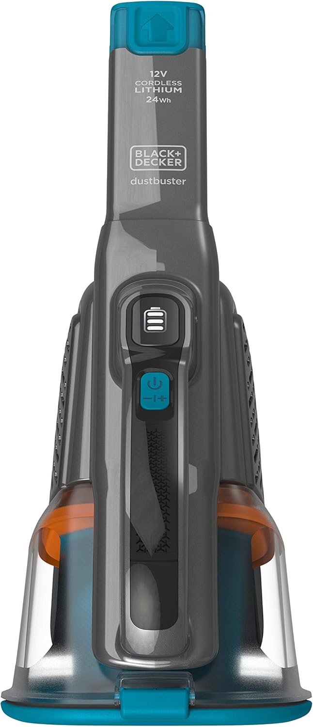 BLACK+DECKER Lithium Dustbuster BHHV320B mit Cyclonic Action – 12V, 25AW, Akku Handstaubsauger mit a