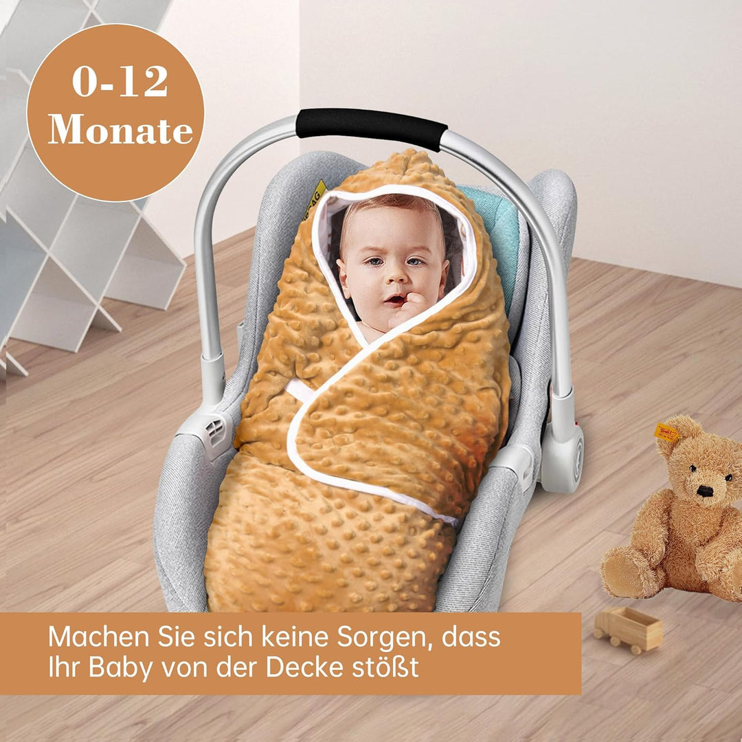 Einschlagdecke Babyschale Universal Fusssack für Buggy Winter Decke Herbst Babydecke Baumwolle Kinde