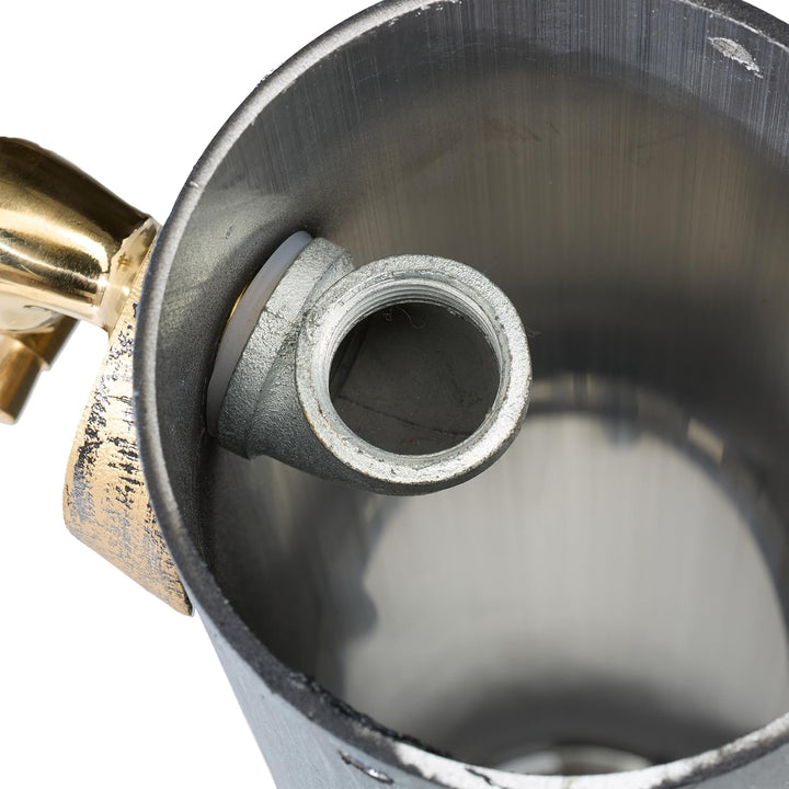 Relaxdays Standbrunnen Antik, mit Wasserhahn, HBT: 84x21,5x25 cm, Wasserzapfsäule Garten, Terrasse,