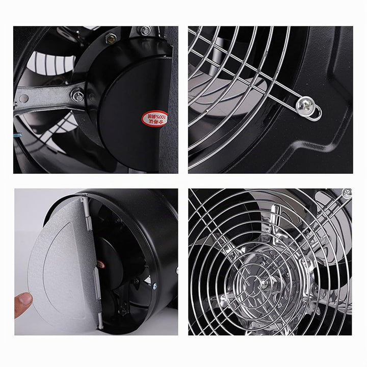 170mm Abluftventilator Küche Bad Wandlüfter Abluftgebläse Belüftung Rohrventilator Badlüfter Wand 50