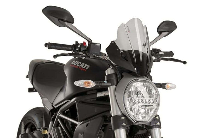 Puig 8900 F Touring Windschutzscheibe für Ducati Monster 1200 R 16 '– 17' AHUMADO OSCURO, AHUMADO OS