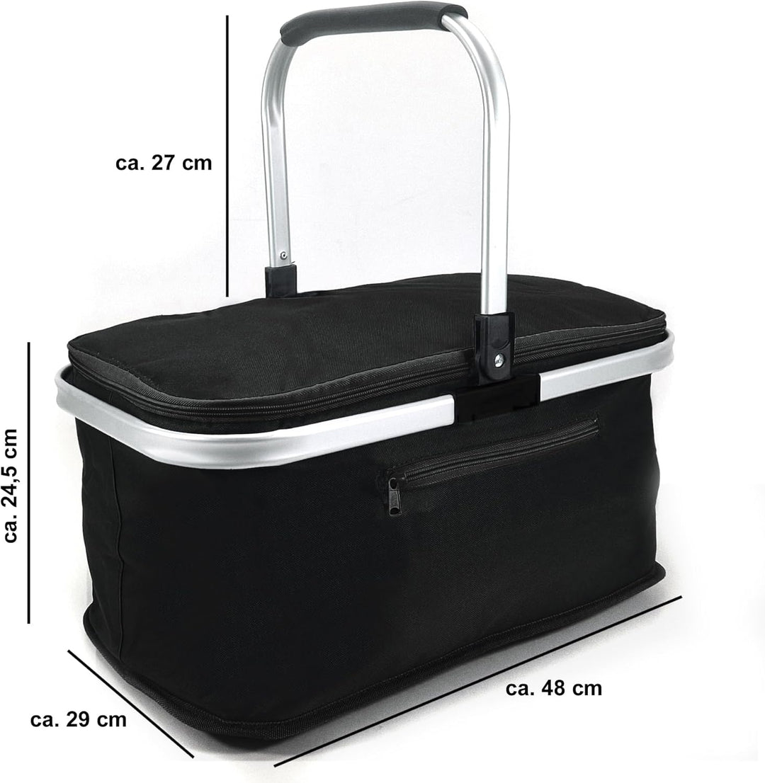 24L Einkaufskorb Gross Isolierkorb Kühlkorb Kühltasche Picknickkorb Thermotasche Kühltasche Thermo T