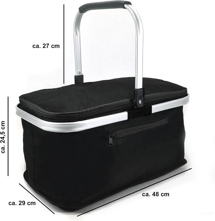 24L Einkaufskorb Gross Isolierkorb Kühlkorb Kühltasche Picknickkorb Thermotasche Kühltasche Thermo T