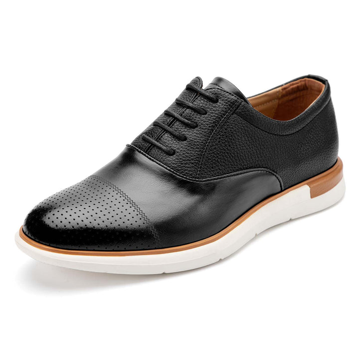 MEIJIANA Herren Oxfords Männer Businessschuhe Freizeit Schuhe Oxfords Herren Anzugschuhe Leder 42 EU