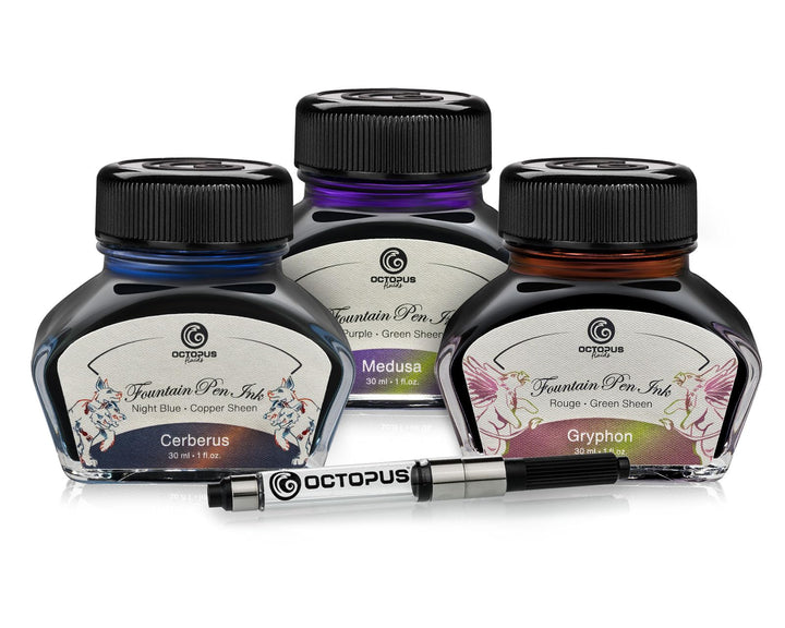 Octopus Fluids Sheen-Tinten Set MYTH mit Konverter, 3 x 30 ml, MYTH