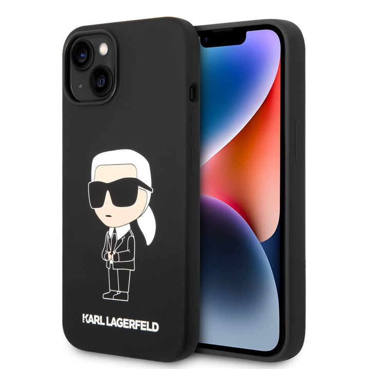 KARL LAGERFELD KLHCP14MSNIKBCK Hülle für iPhone 14 Plus 6,7" hardcase Schwarz SI