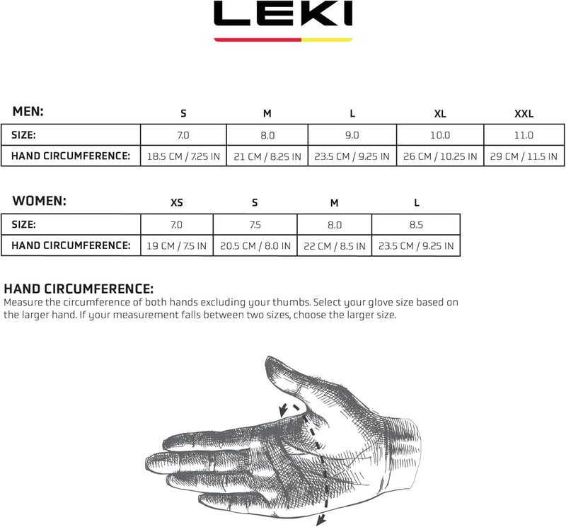 LEKI Damen PRC ThermoPlus Shark Handschuhe EU 8.5 black-ice green, EU 8.5 black-ice green