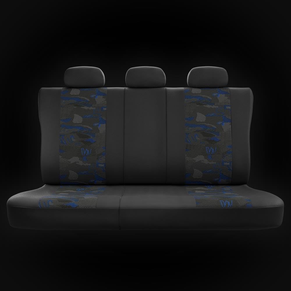 Mossa Sitzbezüge passend für Mercedes A Klasse W168 W169 (1997-2012) UNE-BL Blau UNE-BL Full Set, Bl