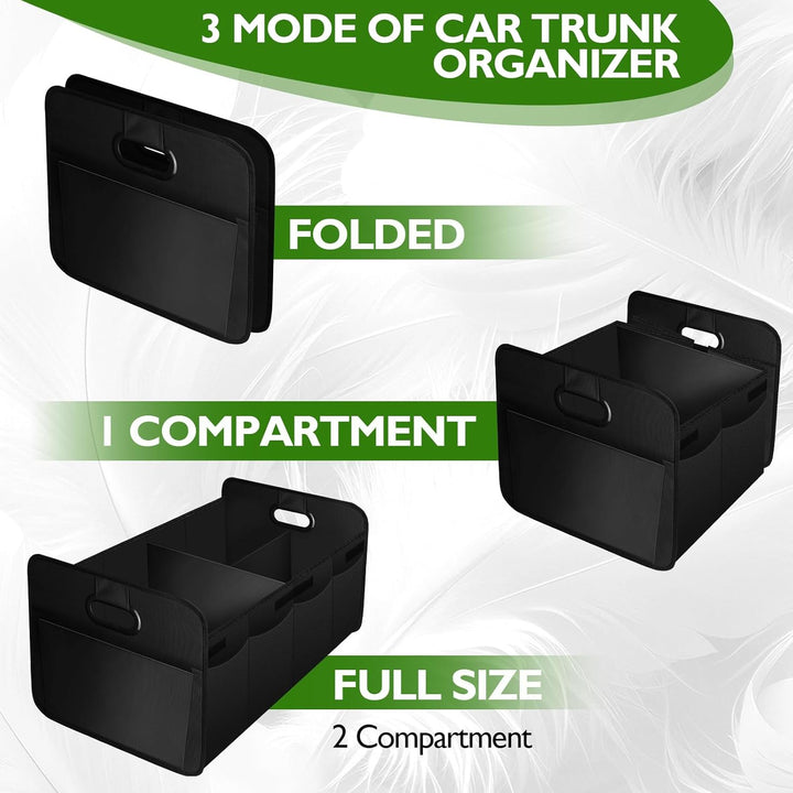 Kofferraum Organizer Auto 70L, Faltbare Kofferraumtasche mit Tragegriff, Grosse stabile Kofferraumbo