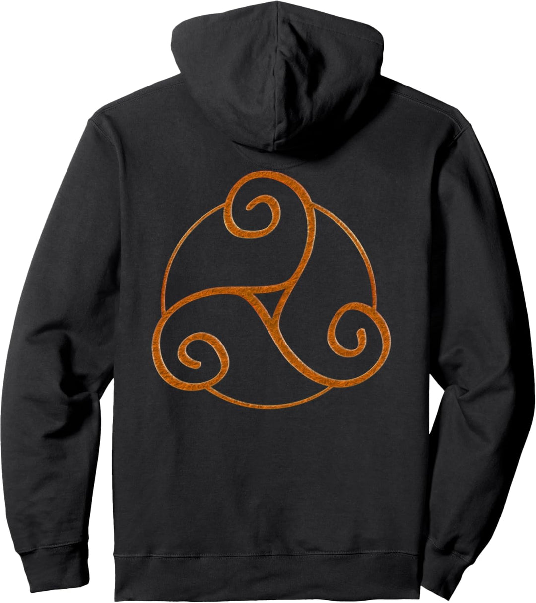 Triskele – Keltisches Symbol 4 – Dreifach-Spiral-Fächerspass Pullover Hoodie