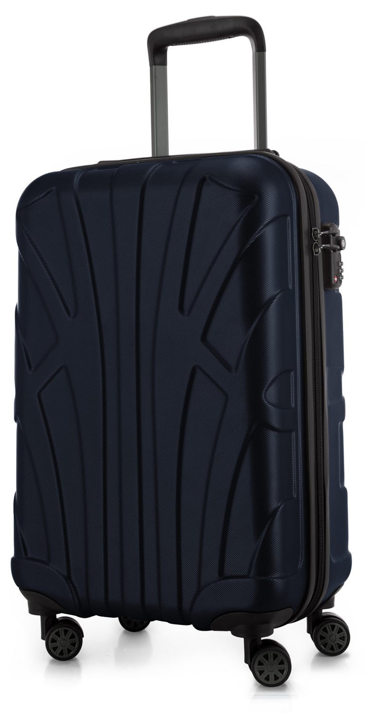 suitline Handgepäck Hartschalen-Koffer Koffer Trolley Rollkoffer Reisekoffer, TSA, 55 cm, ca. 34 Lit