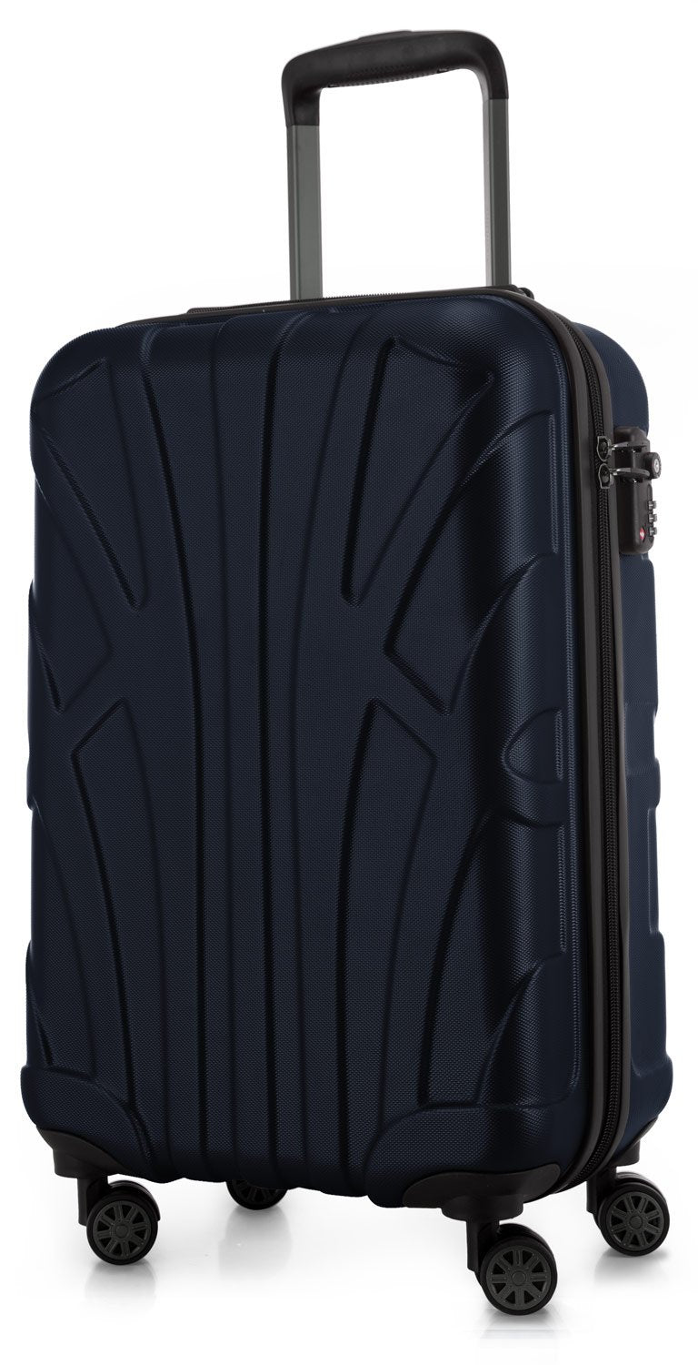 Suitline Handgepäck Bordgepäck Koffer mit Laptoptasche und Erweiterung, Business Trolley, TSA, 55 cm