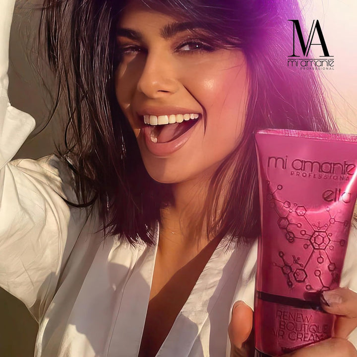 Mi Amante Ella Renew Haar Styling Creme – Intensiver Hitzeschutz für Haare Glätteisen, haarkur trock