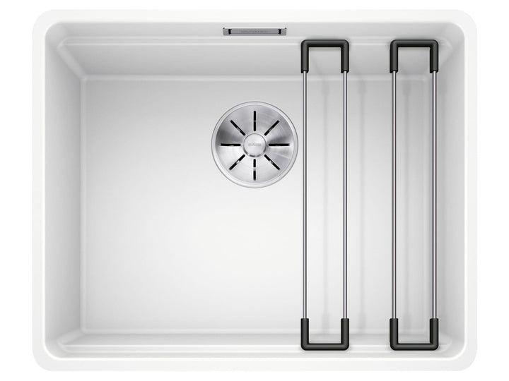 BLANCO ETAGON 500-F | SILGRANIT weiss | Einbauart: Flächenbündig | ohne Ablauffernbedienung, mit Zub