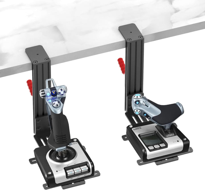 Hikig 2 Stück Hotas Schreibtischhalterung für Flug-Sim-Controller, Throttle, MFD Kompatibel mit Logi