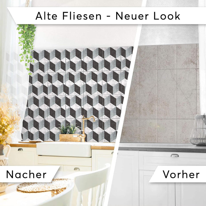 CREATISTO Mosaik-Fliesen Fliesensticker Fliesenfolie - Stylische Sticker Aufkleber für Fliesen I Sti