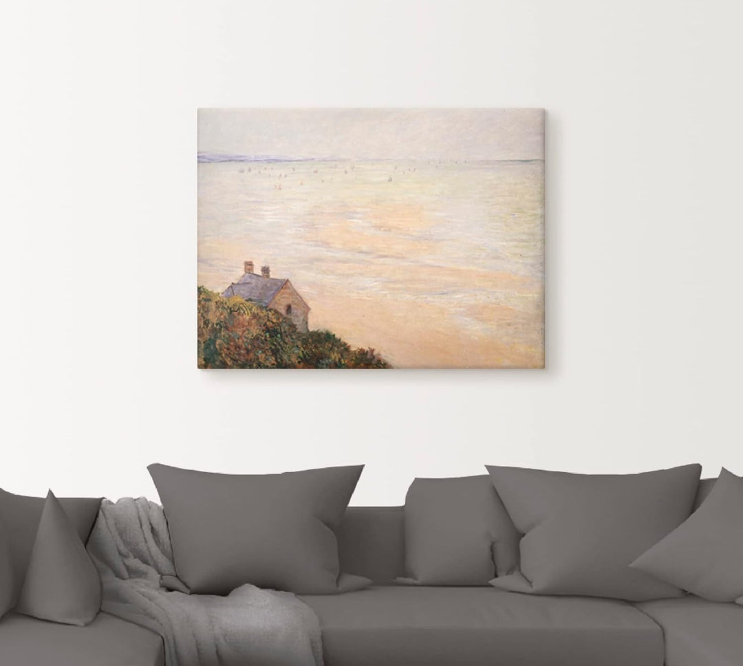 ARTland Leinwandbilder Wandbild Bild auf Leinwand 60x45 cm Wanddeko Landschaften Horizont Meer Stran