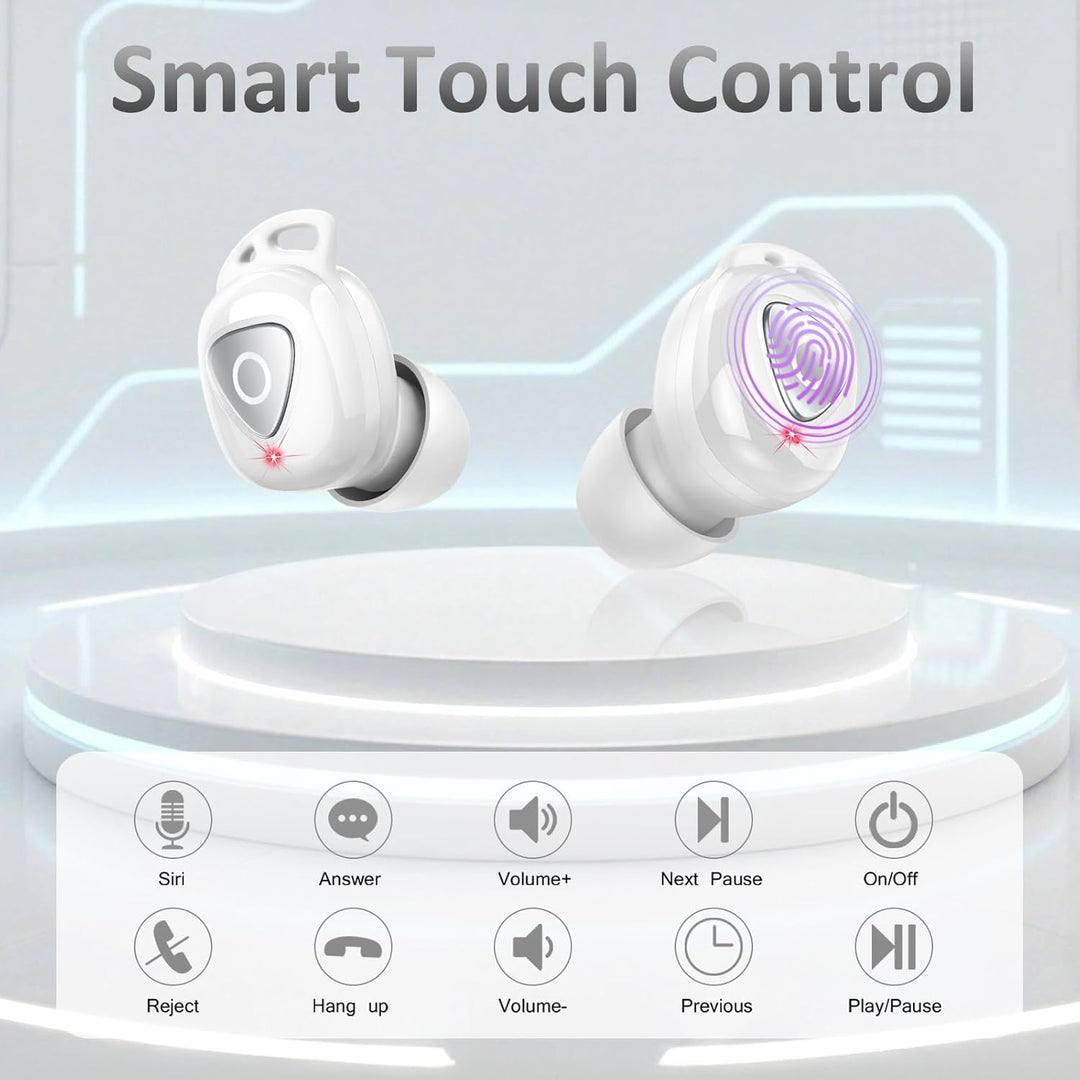 Bluetooth Kopfhörer, In Ear Kopfhörer Kabellos Bluetooth 5.4 mit Rotierende Gesichtsveränderung, 40S