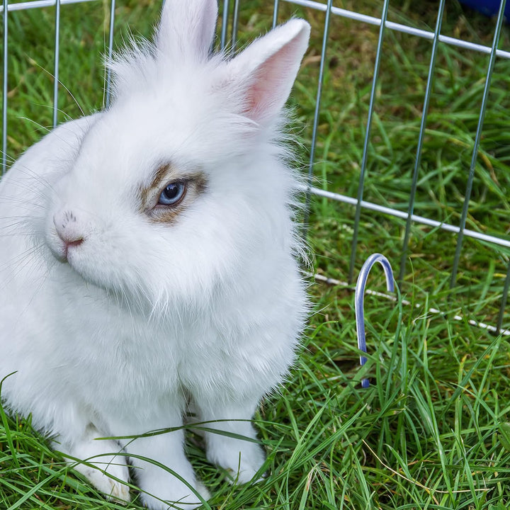 GardenMate 200 Erdanker VERZINKT aus Stahldraht 200mm lang, 25mm breit, Ø 3,8mm, runder Kopf - Für H