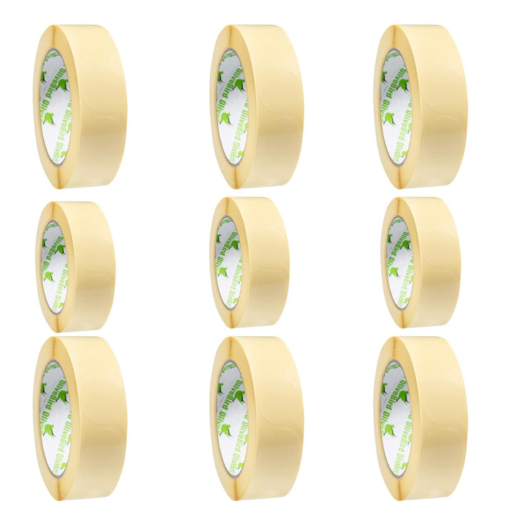 OliveBird [9 Rollen, 9.000 Etiketten] Klare Aufkleber Runde Etiketten Rund 30mm / 3cm Durchmesser -