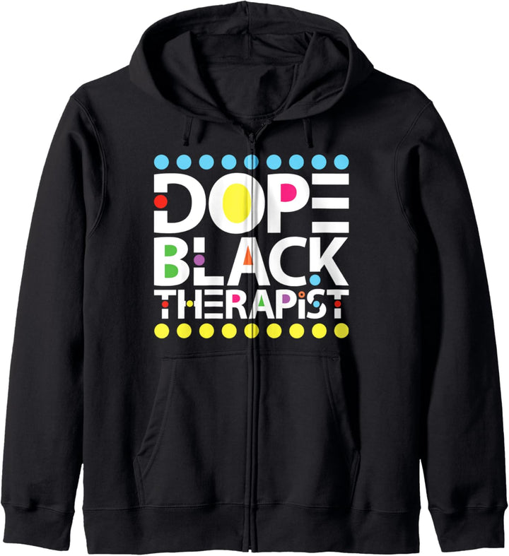 Dope Black Therapist Afroamerikanische Beraterin Melanin Kapuzenjacke