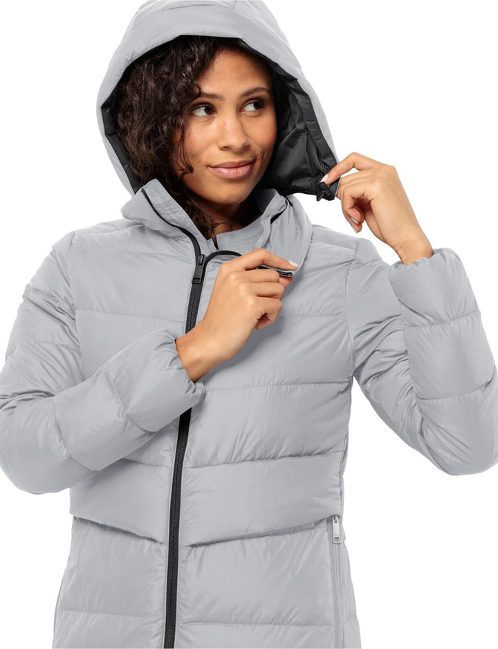 Jack Wolfskin Damen Lenauplatz Coat W Daunenmantel L moonwalk, L moonwalk