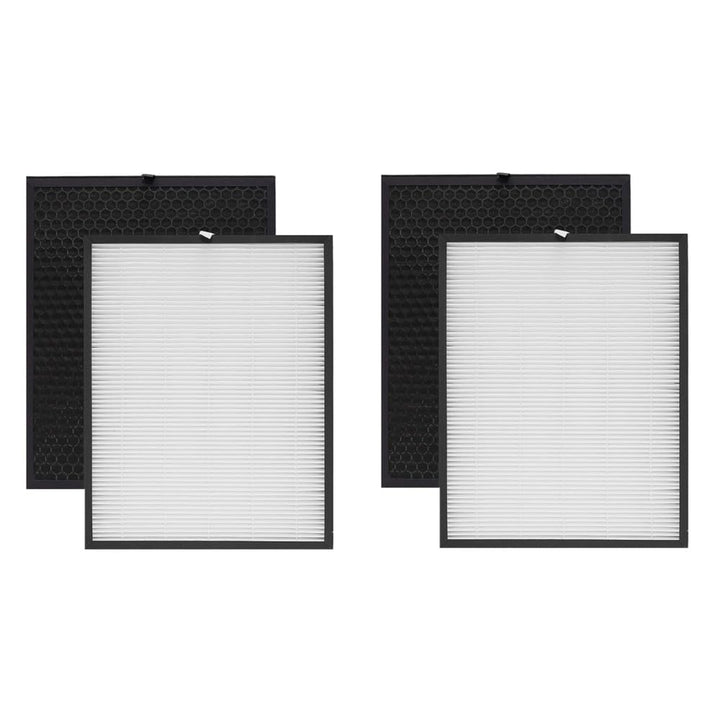 Trade-Shop 4in1 Filter-Set (2x HEPA-Filter + 2x Aktivkohlefilter) kompatibel mit Comedes PT94062 PT9